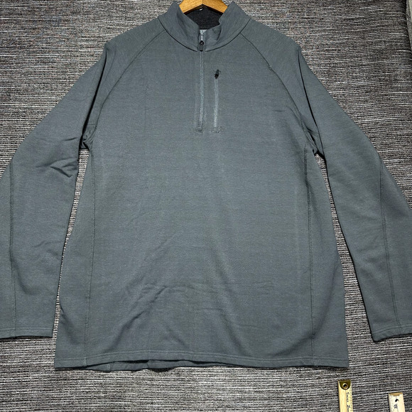 Free Fly Fleece Men's XL Blue Pullover 1/4 Zip Bamboo Stretch - Picture 1 of 13